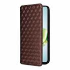 For Honor Play 60 Plus Cubic Grid Texture Flip Leather Phone Case(Brown) - 2