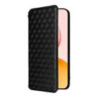 For Honor 400 Pro Global 160.8mm Cubic Grid Texture Flip Leather Phone Case(Black) - 2