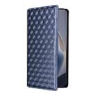 For Motorola Edge 60 Fusion Cubic Grid Texture Flip Leather Phone Case(Blue) - 2