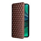 For Motorola Edge 60 Stylus Cubic Grid Texture Flip Leather Phone Case(Brown) - 2