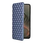 For Motorola Edge 5G 2025 Cubic Grid Texture Flip Leather Phone Case(Blue) - 2