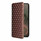 For Motorola Edge 5G 2025 Cubic Grid Texture Flip Leather Phone Case(Brown) - 2