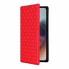 For Motorola Moto G56 / G66j / G66y 5G Cubic Grid Texture Flip Leather Phone Case(Red) - 2