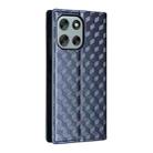 For Motorola Moto G56 / G66j / G66y 5G Cubic Grid Texture Flip Leather Phone Case(Blue) - 3