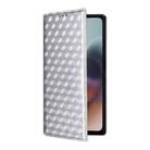 For Motorola Moto G56 / G66j / G66y 5G Cubic Grid Texture Flip Leather Phone Case(Silver) - 2