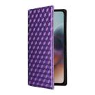 For Motorola Moto G56 / G66j / G66y 5G Cubic Grid Texture Flip Leather Phone Case(Purple) - 2