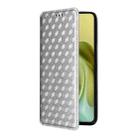 For Motorola Moto G86 Power 5G Cubic Grid Texture Flip Leather Phone Case(Silver) - 2