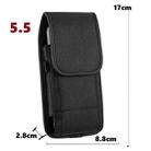 For 5.5 inch Universal Vertical Outdoor Phone Waist Bag(Black) - 2