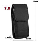 For 7 inch Universal Vertical Outdoor Phone Waist Bag(Black) - 2