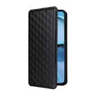 For Motorola Moto G14 4G Cubic Grid Texture Flip Leather Phone Case(Black) - 2