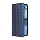 For Motorola Moto G14 4G Cubic Grid Texture Flip Leather Phone Case(Blue) - 2