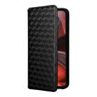 For Motorola Moto G15 4G / G15 Power 4G Cubic Grid Texture Flip Leather Phone Case(Black) - 2