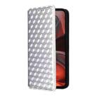 For Motorola Moto G15 4G / G15 Power 4G Cubic Grid Texture Flip Leather Phone Case(Silver) - 2