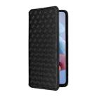 For Motorola Moto G34 5G Cubic Grid Texture Flip Leather Phone Case(Black) - 2