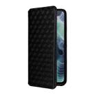 For Motorola Moto G35 5G Cubic Grid Texture Flip Leather Phone Case(Black) - 2
