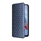 For Motorola Moto G45 5G / G34 5G Cubic Grid Texture Flip Leather Phone Case(Blue) - 2