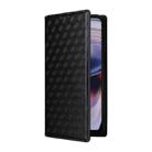 For Motorola Moto G55 5G Cubic Grid Texture Flip Leather Phone Case(Black) - 2