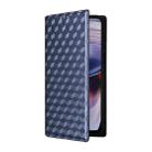 For Motorola Moto G55 5G Cubic Grid Texture Flip Leather Phone Case(Blue) - 2