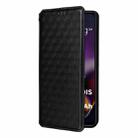 For Motorola Moto G64 5G / G64y 5G / G54 5G Cubic Grid Texture Flip Leather Phone Case(Black) - 2