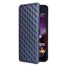 For Motorola Moto G64 5G / G64y 5G / G54 5G Cubic Grid Texture Flip Leather Phone Case(Blue) - 2