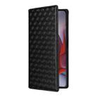 For Motorola Moto G75 5G Cubic Grid Texture Flip Leather Phone Case(Black) - 2
