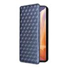 For Motorola Moto G85 5G / S50 Neo 5G Cubic Grid Texture Flip Leather Phone Case(Blue) - 2