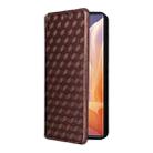 For Motorola Moto G85 5G / S50 Neo 5G Cubic Grid Texture Flip Leather Phone Case(Brown) - 2