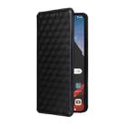 For Motorola ThinkPhone Cubic Grid Texture Flip Leather Phone Case(Black) - 2