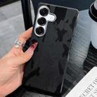 For Samsung Galaxy S24 5G Camouflage Leather Metal Frame MagSafe PC Phone Case(Black) - 1