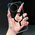 For Redmi K80 High Transparency PC MagSafe Phone Case(Black) - 1