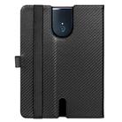 For BBK S5 Pro 11 inch (2020) Carbon Fiber Texture Horizontal Flip Leather Case with Holder & Card Slot & Hand Strap(Black) - 3