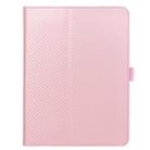 For BBK S5 Pro 11 inch (2020) Carbon Fiber Texture Horizontal Flip Leather Case with Holder & Card Slot & Hand Strap(Rose Gold) - 2