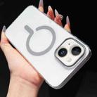 For iPhone 14 / 13 High Transparency PC MagSafe Phone Case(Grey) - 1