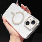 For iPhone 15 High Transparency PC MagSafe Phone Case(Titanium Grey) - 1