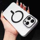 For iPhone 16 Pro High Transparency PC MagSafe Phone Case(Black) - 1
