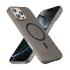 For iPhone 16 Pro Max Translucent Frosted Skin PC MagSafe Phone Case(Black) - 3