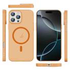 For iPhone 16 Pro Max Translucent Frosted Skin PC MagSafe Phone Case(Orange) - 2