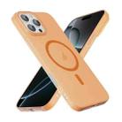 For iPhone 16 Pro Max Translucent Frosted Skin PC MagSafe Phone Case(Orange) - 3