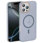 For iPhone 16 Pro Translucent Frosted Skin PC MagSafe Phone Case(Sierra Blue) - 1