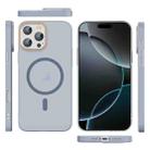 For iPhone 16 Pro Translucent Frosted Skin PC MagSafe Phone Case(Sierra Blue) - 2
