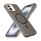 For iPhone 16 Translucent Frosted Skin PC MagSafe Phone Case(Black) - 3
