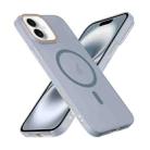 For iPhone 16 Translucent Frosted Skin PC MagSafe Phone Case(Sierra Blue) - 3