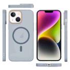 For iPhone 14 Plus Translucent Frosted Skin PC MagSafe Phone Case(Sierra Blue) - 2