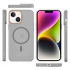For iPhone 14 Translucent Frosted Skin PC MagSafe Phone Case(Grey) - 2