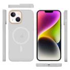 For iPhone 14 Translucent Frosted Skin PC MagSafe Phone Case(White) - 2