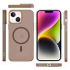 For iPhone 14 Translucent Frosted Skin PC MagSafe Phone Case(Desert Gold) - 2