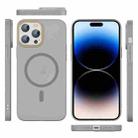 For iPhone 14 Pro Translucent Frosted Skin PC MagSafe Phone Case(Grey) - 2