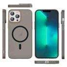 For iPhone 13 Pro Max Translucent Frosted Skin PC MagSafe Phone Case(Black) - 2