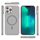 For iPhone 13 Pro Max Translucent Frosted Skin PC MagSafe Phone Case(Grey) - 2