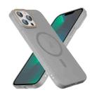 For iPhone 13 Pro Max Translucent Frosted Skin PC MagSafe Phone Case(Grey) - 3
